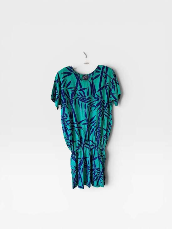 Tropical Tantrum Dresses & Skirts - Tropical Tantrum Hawaii Bamboo Print Dress Size M-L
